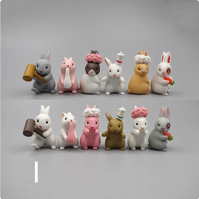 Mini Resin Animal Figurines – DIY Micro-Landscape Decor HEARTLESS Habits