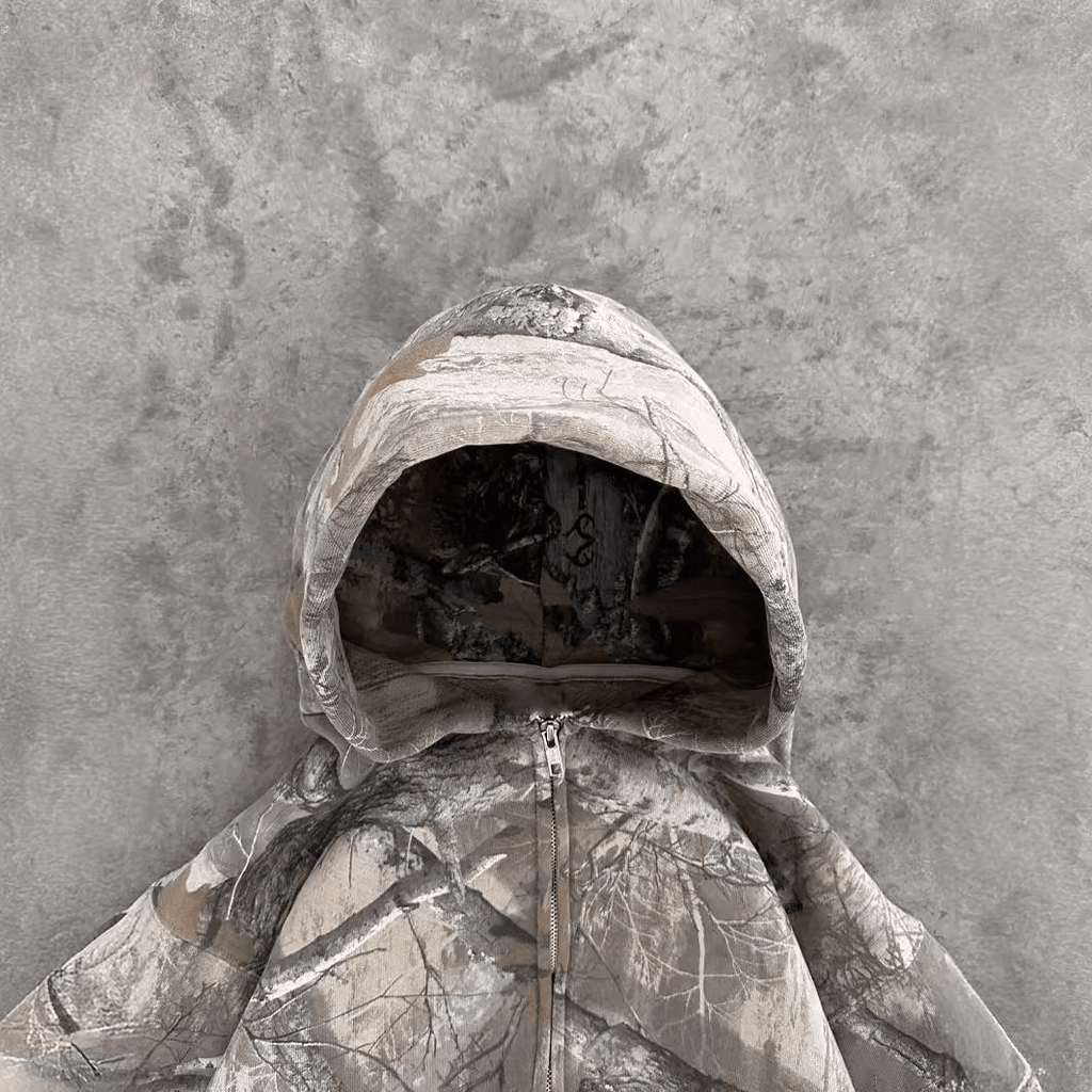 Urban Camo Retro Hoodie HEARTLESS Habits