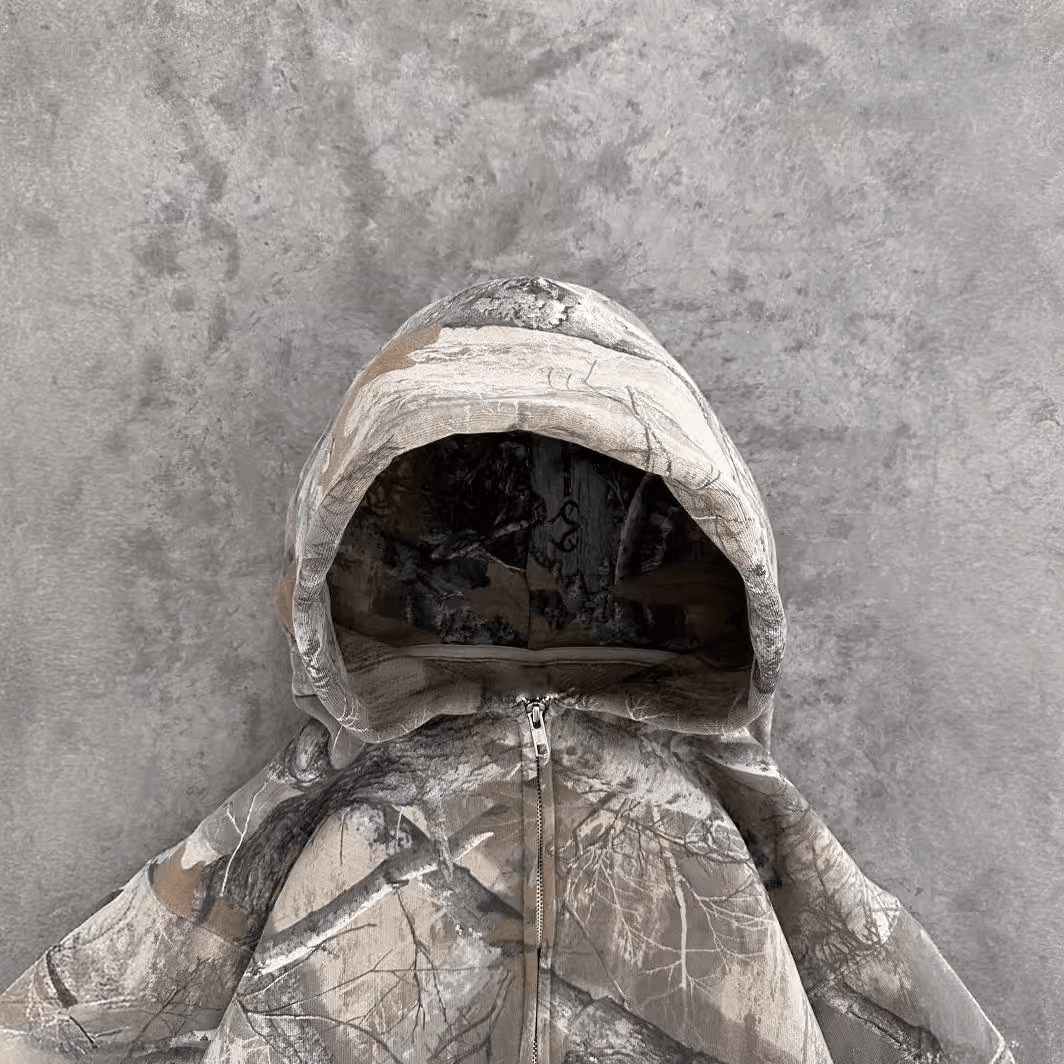 Urban Camo Retro Hoodie HEARTLESS Habits