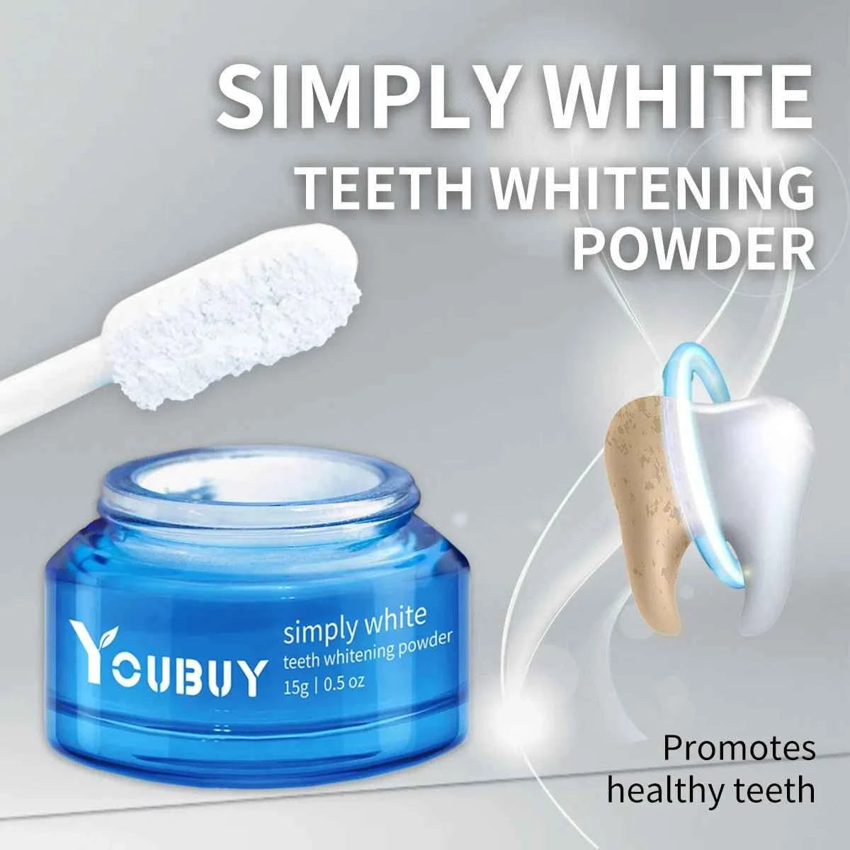 YOUBUY Teeth Whitening Brightening Powder HEARTLESS Habits