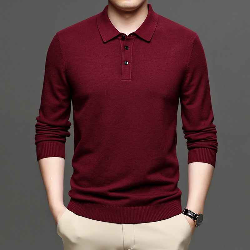 Men's Lapel Knit Pullover Sweater HEARTLESS Habits