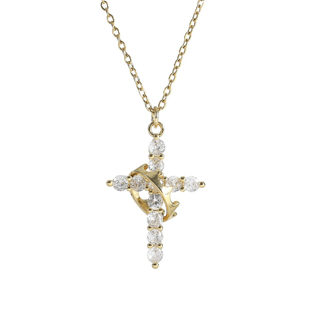 Crown Cross Necklace HEARTLESS Habits
