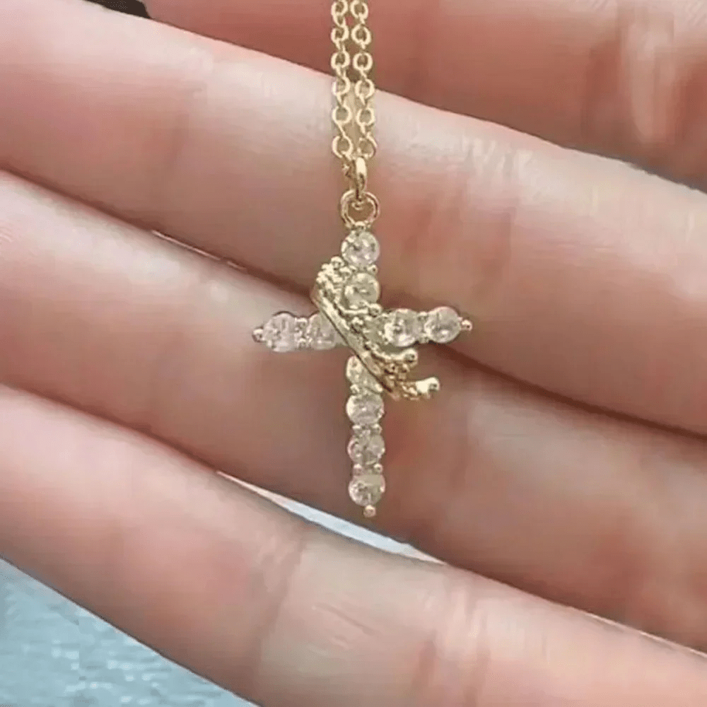 Crown Cross Necklace HEARTLESS Habits