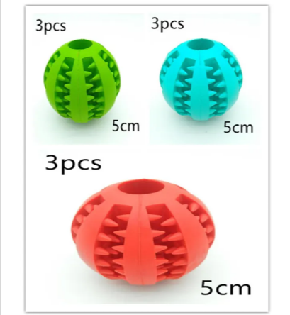 Interactive Rubber Slow Feeder Dog Ball HEARTLESS Habits