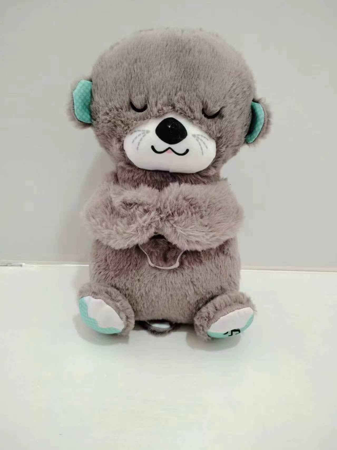 Sound Machine Soothe 'n Snuggle Otter Portable Plush Baby Toy with Sensory Details Music Lights & Rhythmic Breathing Motion HEARTLESS Habits