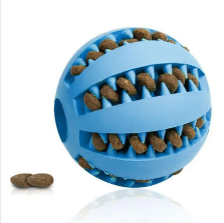 Interactive Rubber Slow Feeder Dog Ball HEARTLESS Habits