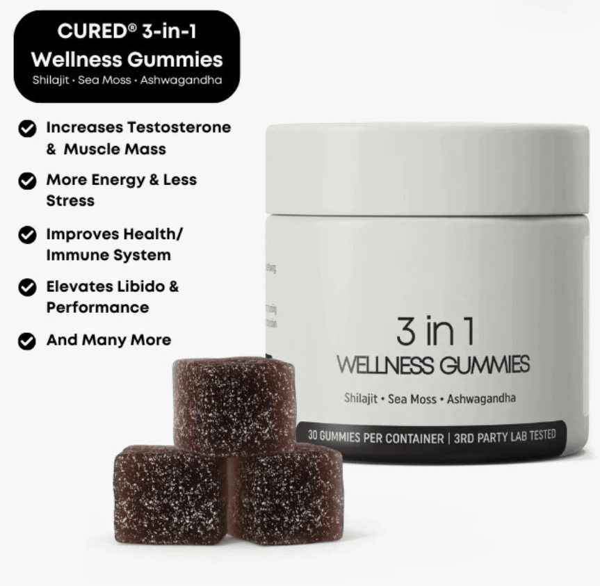 Shilajit 3-in-1 Gummies for Men HEARTLESS Habits