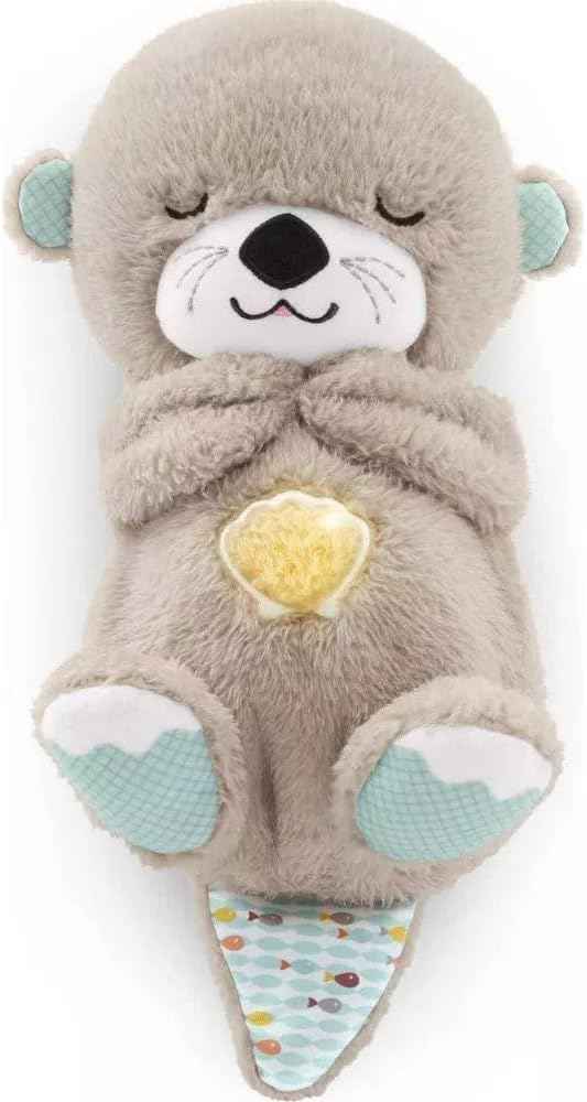 Sound Machine Soothe 'n Snuggle Otter Portable Plush Baby Toy with Sensory Details Music Lights & Rhythmic Breathing Motion HEARTLESS Habits