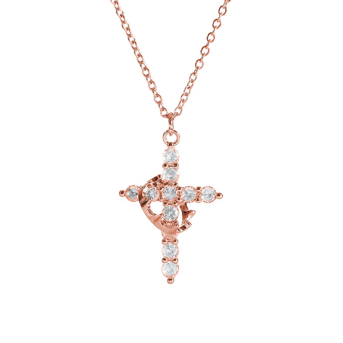 Crown Cross Necklace HEARTLESS Habits