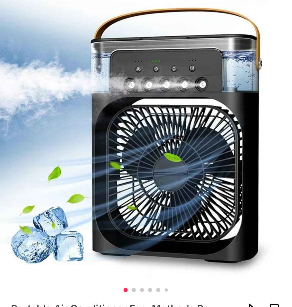 Portable 3-in-1 Air Cooler Fan – Mini AC for Room, Office & Car | Fast Cooling + Humidifier | Ships from USA 🇺🇸 | TikTok & Amazon Hot Seller! - HEARTLESS Habits