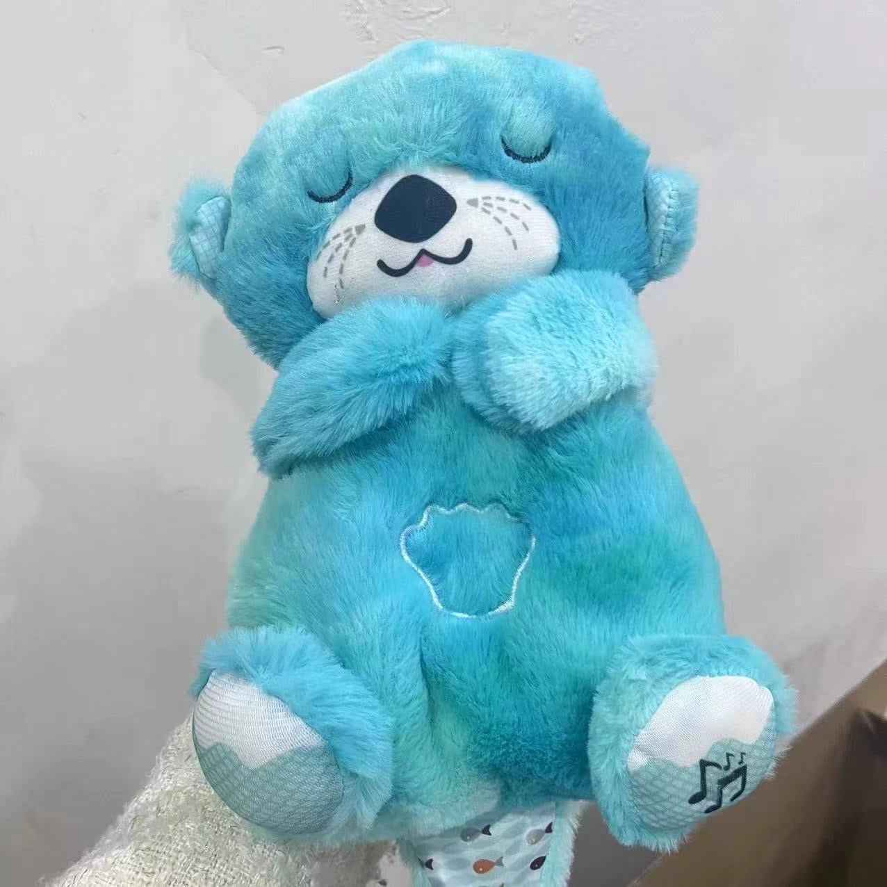 Sound Machine Soothe 'n Snuggle Otter Portable Plush Baby Toy with Sensory Details Music Lights & Rhythmic Breathing Motion HEARTLESS Habits