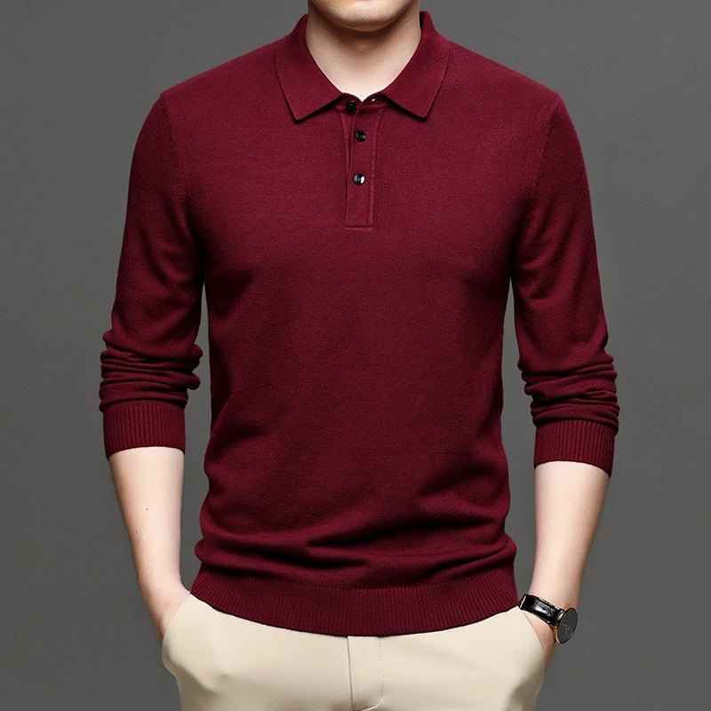 Men's Lapel Knit Pullover Sweater HEARTLESS Habits