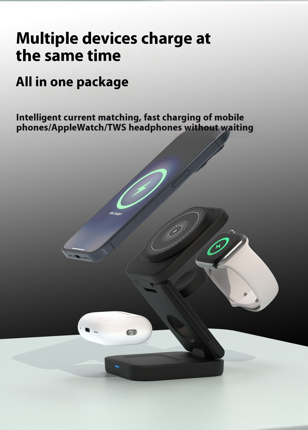 3 IN 1 FOLDABLE WIRELESS CHARGER HEARTLESS Habits