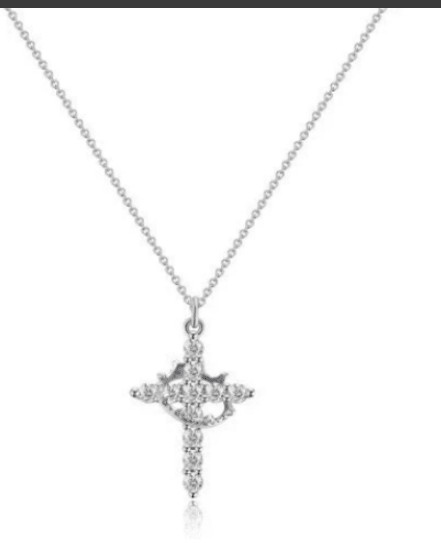 Crown Cross Necklace HEARTLESS Habits
