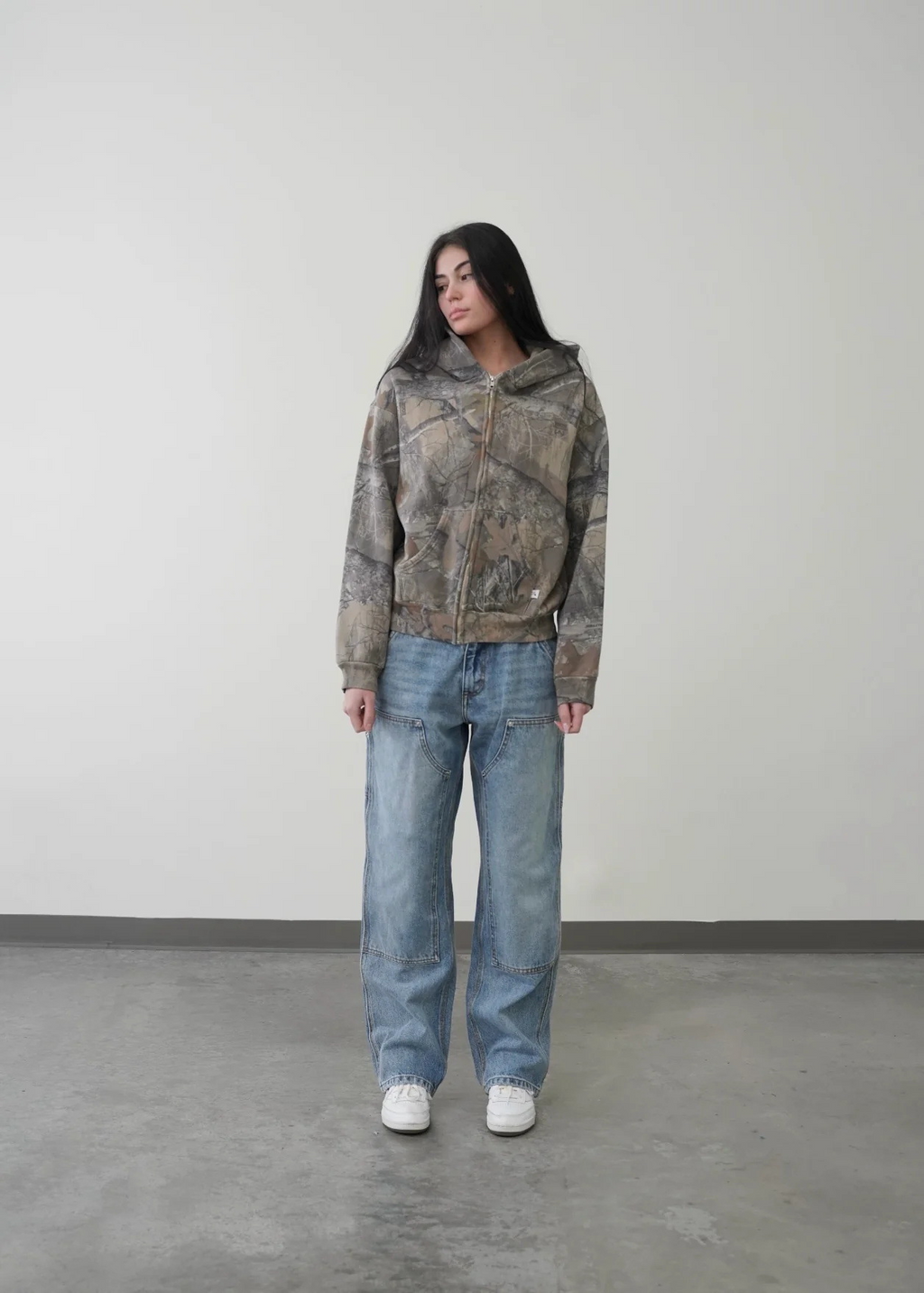 Urban Camo Retro Hoodie HEARTLESS Habits