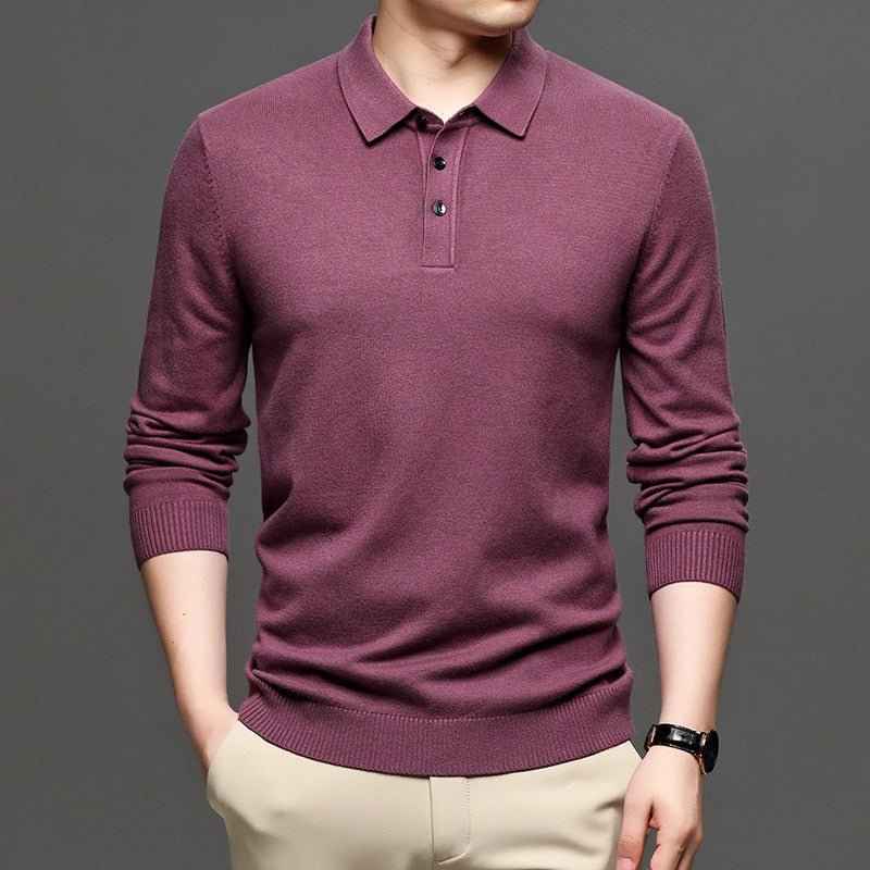 Men's Lapel Knit Pullover Sweater HEARTLESS Habits