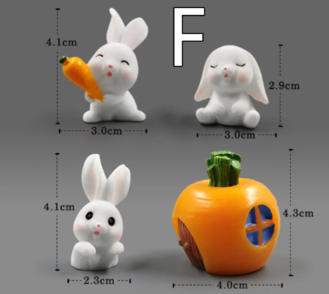 Mini Resin Animal Figurines – DIY Micro-Landscape Decor HEARTLESS Habits