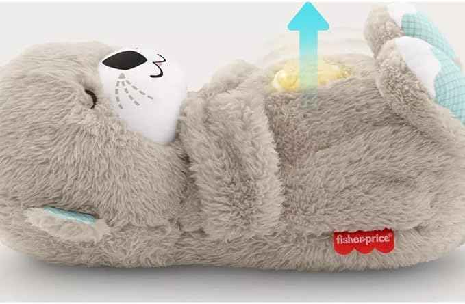 Sound Machine Soothe 'n Snuggle Otter Portable Plush Baby Toy with Sensory Details Music Lights & Rhythmic Breathing Motion HEARTLESS Habits