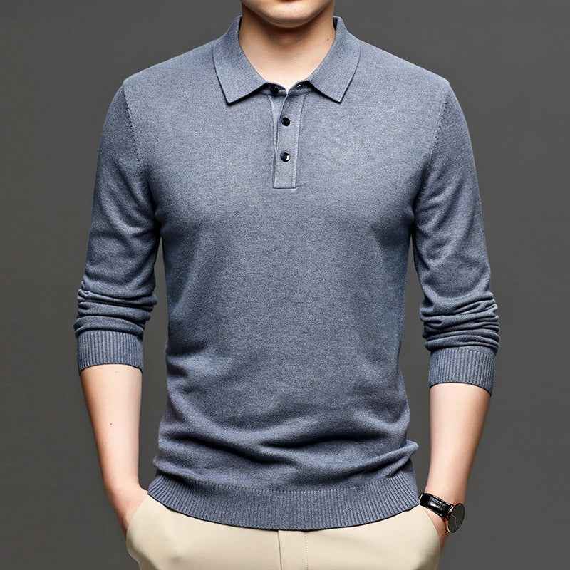Men's Lapel Knit Pullover Sweater HEARTLESS Habits