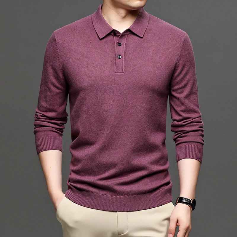 Men's Lapel Knit Pullover Sweater HEARTLESS Habits
