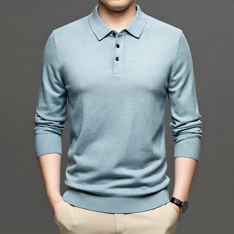 Men's Lapel Knit Pullover Sweater HEARTLESS Habits