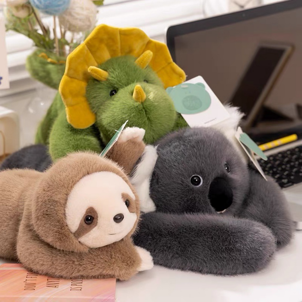 Panda, Koala, Sloth, Dinosaur, Bear & Little Panda Plush Doll Gift – Kids Soft Stuffed Toy HEARTLESS Habits