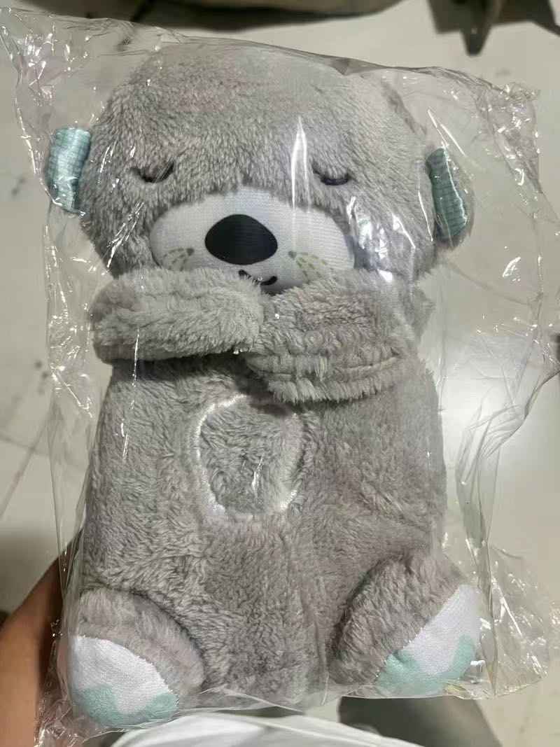 Sound Machine Soothe 'n Snuggle Otter Portable Plush Baby Toy with Sensory Details Music Lights & Rhythmic Breathing Motion HEARTLESS Habits