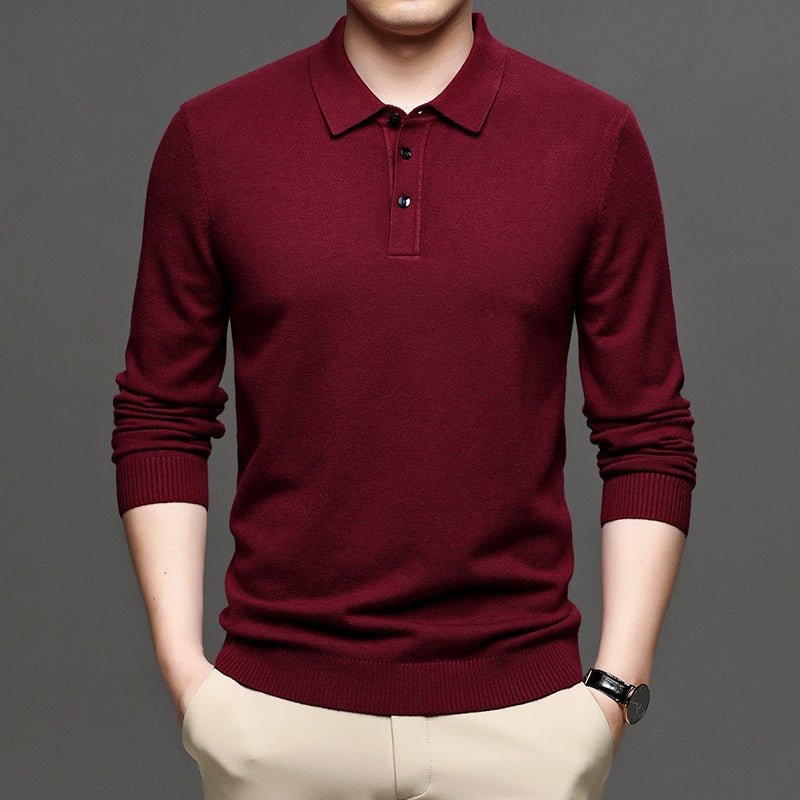 Men's Lapel Knit Pullover Sweater HEARTLESS Habits