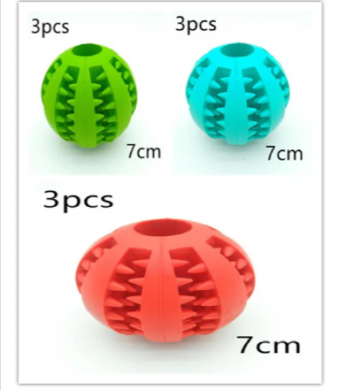 Interactive Rubber Slow Feeder Dog Ball HEARTLESS Habits